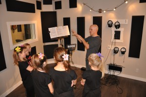 studio orientation for young girls at pop star parties