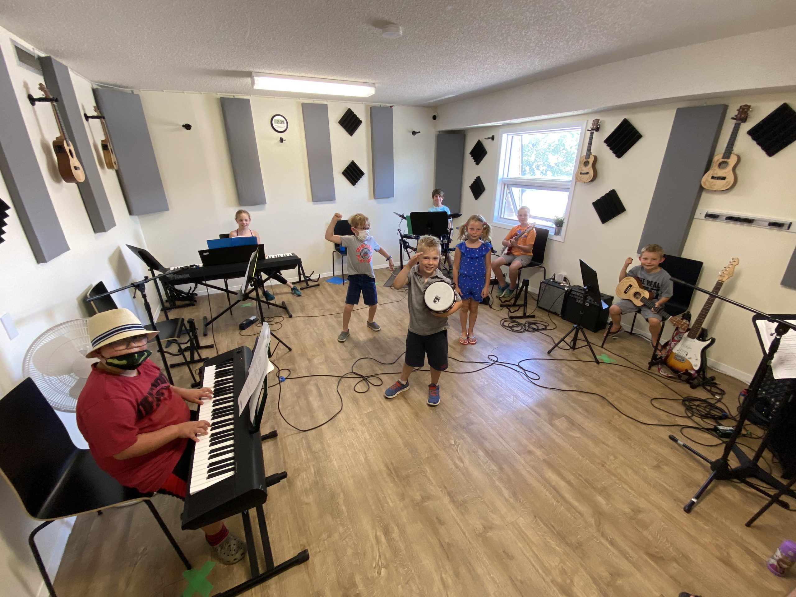 summer camp at Airdrie music lessons photo - kids having fun